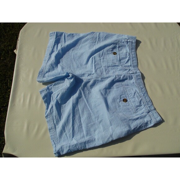 SaddleBred Men's Size 38 Shorts Cotton Plaid Blue - Picture 3 of 5